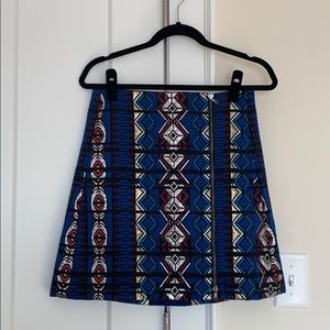 J. Crew printed mini skirt